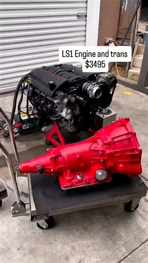Power Drive Engines on Instagram: "LS1 power ready to drop in 💪🔥 5.7L V8 LS1 engine paired with a smooth automatic transmission — reliable, powerful, and perfect for swaps, street builds, or performance upgrades. Turn the key and feel real American muscle. #LS1 #LSEngine #LS1Swap #LSTransmission #v8power"