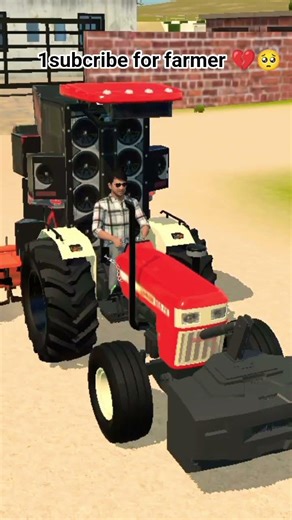 farmer🚜 power 😈💪Indian vachicles 🎉 simulator game 🎮😈 3d #viral #trending #shortvideo #shorts