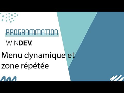 WINDEV : Barre de menu avec une zone répétée