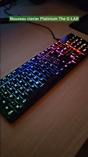 Clavier Platinium The G-LAB Switch Red low profile 🤩