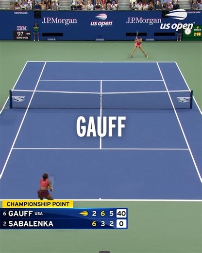 The championship moment as heard on US Open radio 🎙️⤵️ | US Open Tennis Championships