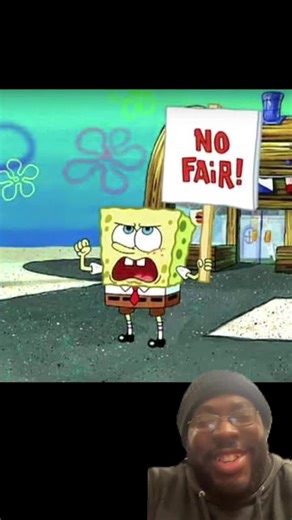 SpongeBob on strike #spongebob #spongebobsquarepants #mrkrabs #nickelodeon #2000sthrowback