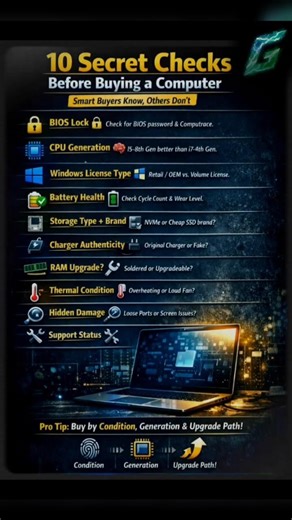 Before you buying a Computer | 10 Secret checks #pcgaming #shortvideo #viral #pc #shorts