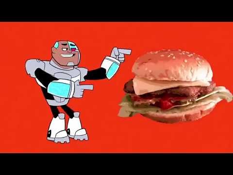 Los Jovenes Titanes en Accion! Clip Hamburguesa vs Burrito HD