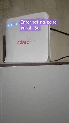 Internet in rural areas 3G and 4G, with Claro modem router. #youtubevideo