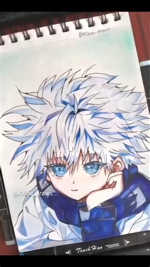 Drawing Killua Zoldyck from Hunter x Hunter #animeeart
