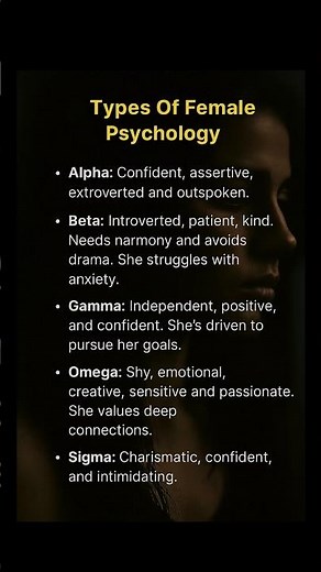 Types of Female Psychology | Understanding Personality Traits That Define Women #shorts