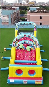 Inflatable obstacle courses are so much fun! #awesome #obstaclecourse #inflatable #bouncycastle