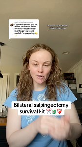 everything I found helpful for my bilateral salpingectomy #bisalp #childfree #childfreetiktok #childfreebychoice #sterilization #bilateralsalpingectomy | Dietitian Hannah