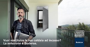 115K views · 42 reactions | Ammoderna il tuo sistema di riscaldamento in modo facile e veloce, senza ricorrere ad opere murarie aggiuntive, con la copertura universale per caldaie ad incasso Buderus. Sostituisci la tua vecchia caldaia ad incasso con una caldaia a condensazione Logamax plus GB122 abbinata al termostato smart Logamatic TC100, per un impianto in classe A+. | Buderus Italia | Facebook