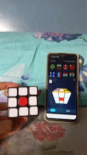 how to make Japan flag in 3x3 Rubik's cube using cube solver app #cubesthings #viral #trendingshorts
