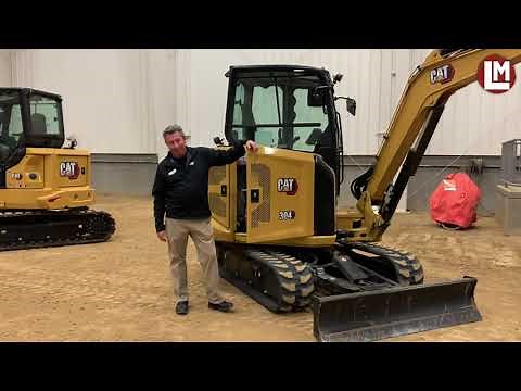 Take a close look at Caterpillar's 304 mini excavator