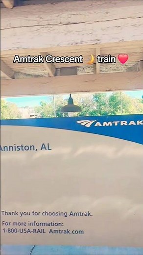 Riding Amtrak's Crescent train 🚆 🚉 through Anniston, Alabama. #amtrak #train #traintravel #travel