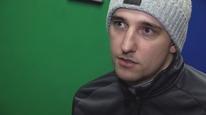 "It was as if my son screamed 'Daddy!' at me." The moment Aaron Connolly stepped back from a train as he tried to take his own life. BBC Scotland's Heather Dewar hears Aaron's powerful story and visits the innovative football-and-workshop Time to Tackle sessions he and his wife Siobhan have set up in Glasgow. If you have been affected by any of the issues in the film, please visit the BBC Action Line website. | BBC Sport Scotland