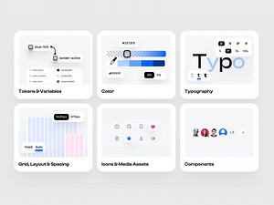 UI cards design & animations