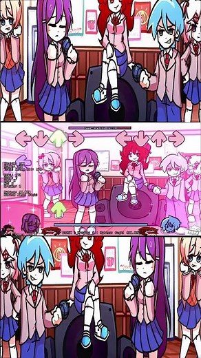 Friday Night Funkin' Doki Mixes (#ddlc #fnfmod) Yuri VS BF in Deep Breaths