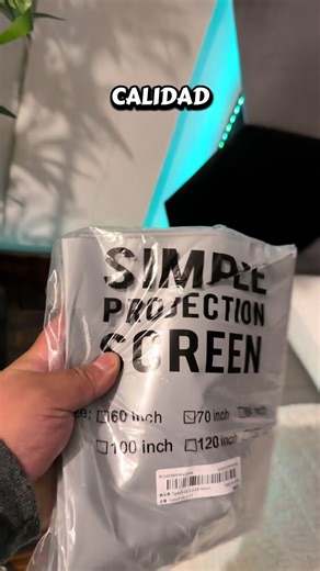 Pantalla para proyector de alta calidad y antireflejos