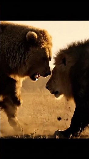 🐾 Bear vs Lion | Epic Wildlife Fight | National Geographic Style Cinematic
