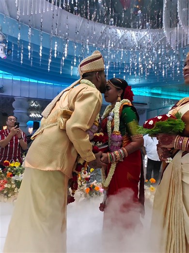 An Indian wedding filled with beautiful traditions. ✨ A sweet moment as the groom gently receives the bride’s hand — a symbol of love, commitment, and the beginning of their journey together. A small moment that carries a deeply touching meaning. 🤍💍 #IndianWedding #WeddingMoment #BrideAndGroom #TrueLove #CapCut @Princess House by Diva @Golden House By Diva @French House by Diva @M Diva Glass House By Diva @Monet Garden by Diva @Event Hall by Diva @Heart Of Ocean by Diva
