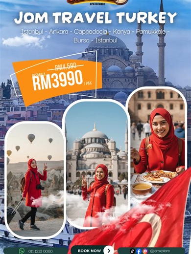 Jom travel turkiye. #travel #turkey #travelmurah