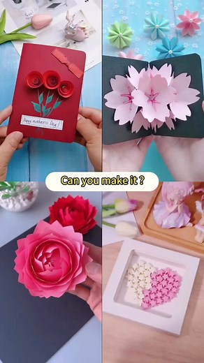 Handmade Mother's Day Gifts Ideas with Paper Crafts