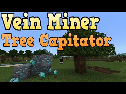 Vein Miner/Tree Capitator Addon UPDATE (Minecraft Bedrock Edition)