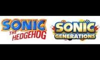 Mix of 2 videos from youtube : sonic green hill zone mashup