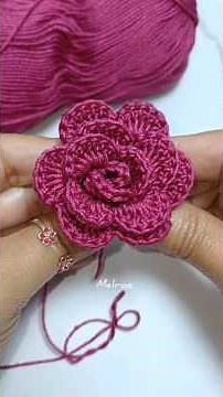Rosa en crochet para principiantes #crochet #flowers