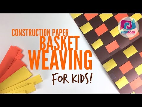 How To Basket Weave With Construction Paper