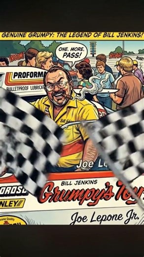 ‘Grumpy’ Bill Jenkins grumpy’s toy the man the myth, the legend 😎#nhradragracing