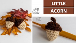 Follow the simple pattern to make some crochet acorns to add to your fall decorations. | Winding Road Crochet
