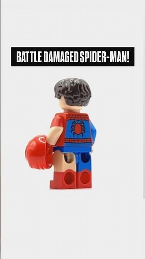 LEGO BATTLE DAMAGED SPIDER-MAN Minifigure Tutorial! #shorts