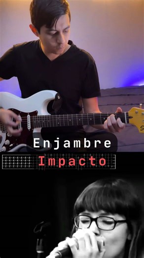 Enjambre-Impacto . . . . . . Denisse Gutiérrez (Lo Blondo) ha dicho que Impacto es una de las canciones de Enjambre que más le gustan por su vibra nostálgica, y por eso aceptó colaborar con la banda en vivo, creando uno de los momentos más emotivos de sus shows #musica #fyp #enjambre #guitarra tutorial guitarra indie rock tablatura @Enjambre