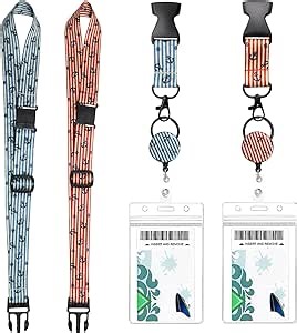 Multifunctional Cruise Breakaway Lanyard Set for Ship Cards,Adjustable Length with Safety Buckle,Retractable Badge Reel