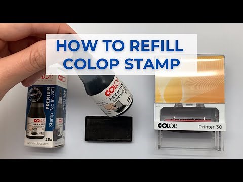 How To Refill COLOP Ink & Change Spare Pad