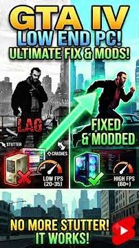 GTA 4 Optimization Guide: Boost FPS on Intel HD 630 (i5 + 8GB RAM)