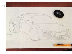 Audi R8 - How-To-Draw Outline