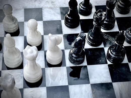 Marble Chess Pieces Set - Black & White Stone Chess Pieces | Luxury Hand-polished Game Decor | Gift for Chess Lover - Etsy Ireland