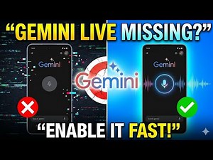 How to fix Gemini live option not showing problem 2026