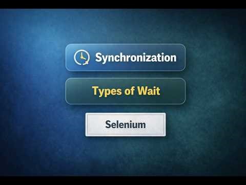 Synchronization Strategy in Real Automation Frameworks like a Senior SDET.