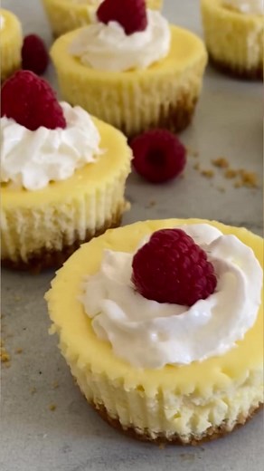 Mini Cheesecakes are a quick and easy way to make decadent desserts bite sized! Recipe here: https://therecipecritic.com/mini-cheesecakes/ | Tried and True Recipes
