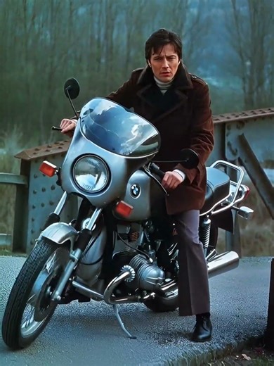 Alain Delon & The Legendary BMW R90S 🏍️#alaindelon #bmwr90s #fyp #icon #delon #legend #iconic