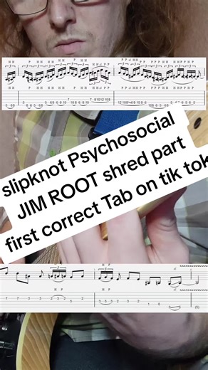 Slipknot Psychosocial Solo Tabs by Jim Root