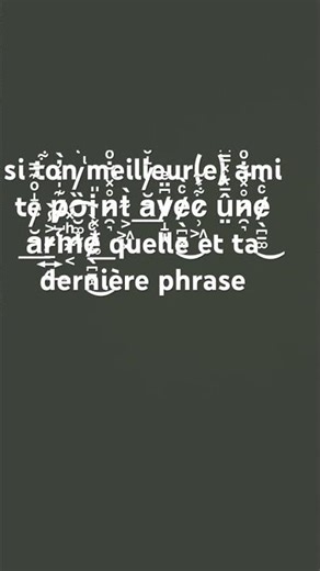 tu te dir cmt je ecrit comm sa ? bah installe Fonte keyboard et ta phrase?