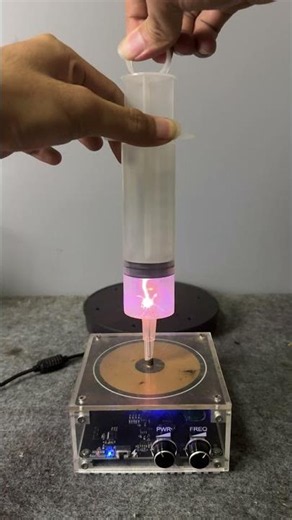 Collecting Power #teslacoil #experiment #shorts