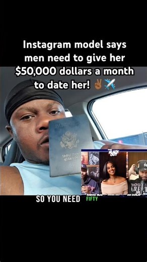 Would you spend 50,000 a month to date a woman?