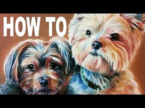 Painting Yorkie Dogs Tutorial