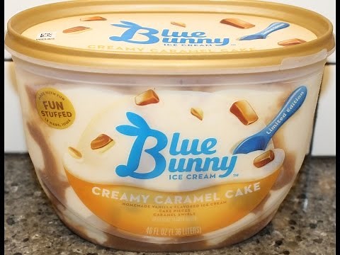 Blue Bunny Ice Cream: Creamy Caramel Cake Review
