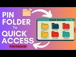Quickly Pin Folder to Quick Access in File Explorer