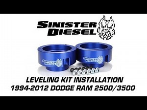 Sinister Diesel Leveling Kit Installation for 1994-2012 Dodge Ram 2500/3500 Trucks